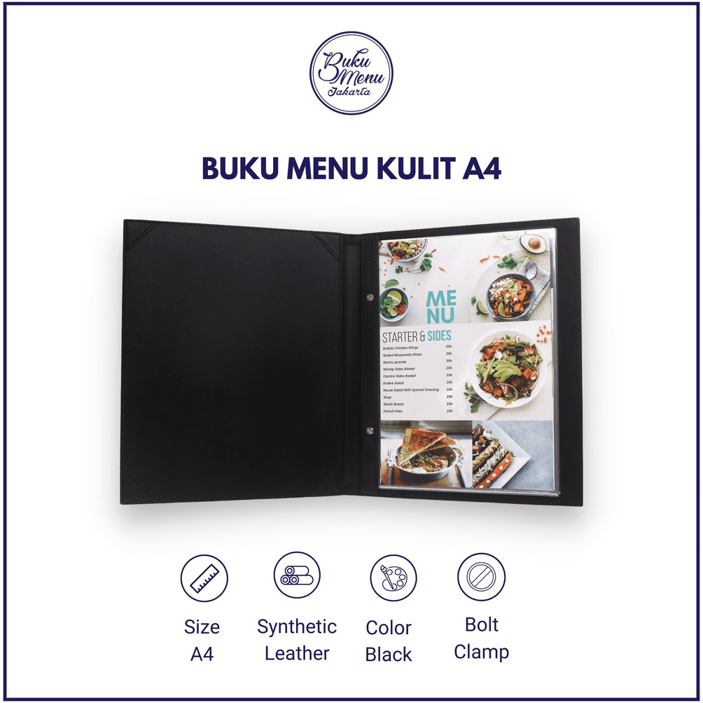 

Diskon Promo BUKU MENU RESTORAN KULIT ISI PLASTIK A4 & 15X30CM READY STOCK HARGA TERJANGKAU - CAFE RESTORAN HOTEL 05H