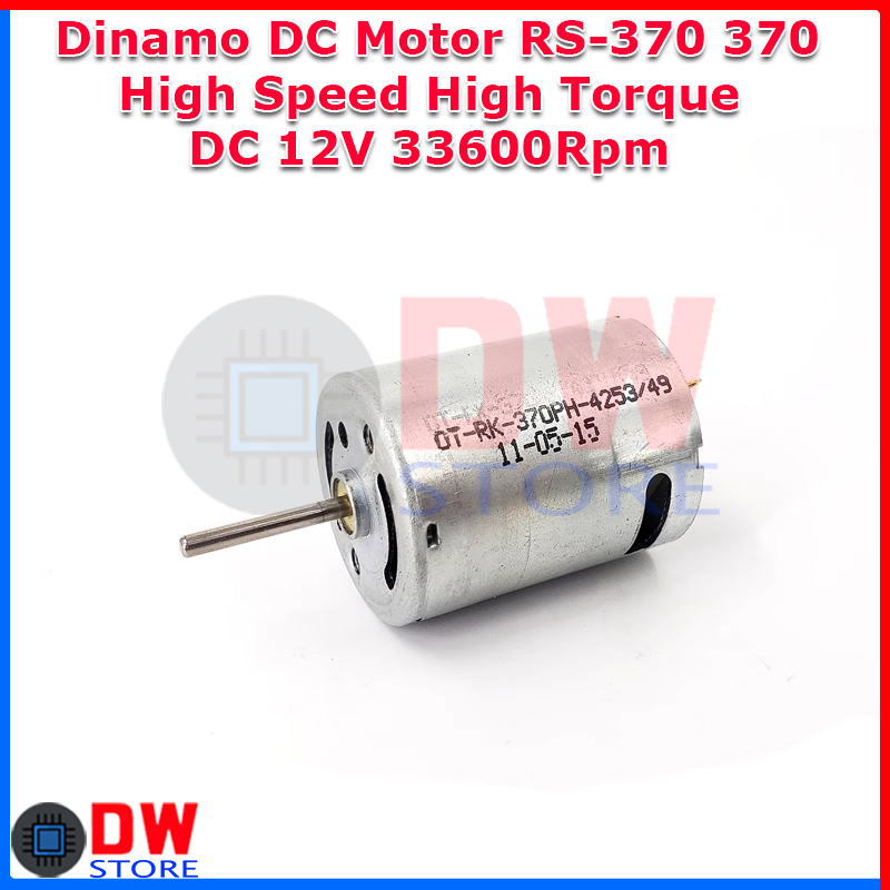 Dinamo DC Motor RS370 RS 370 33600 Rpm High Speed Torque DC 6V-12V