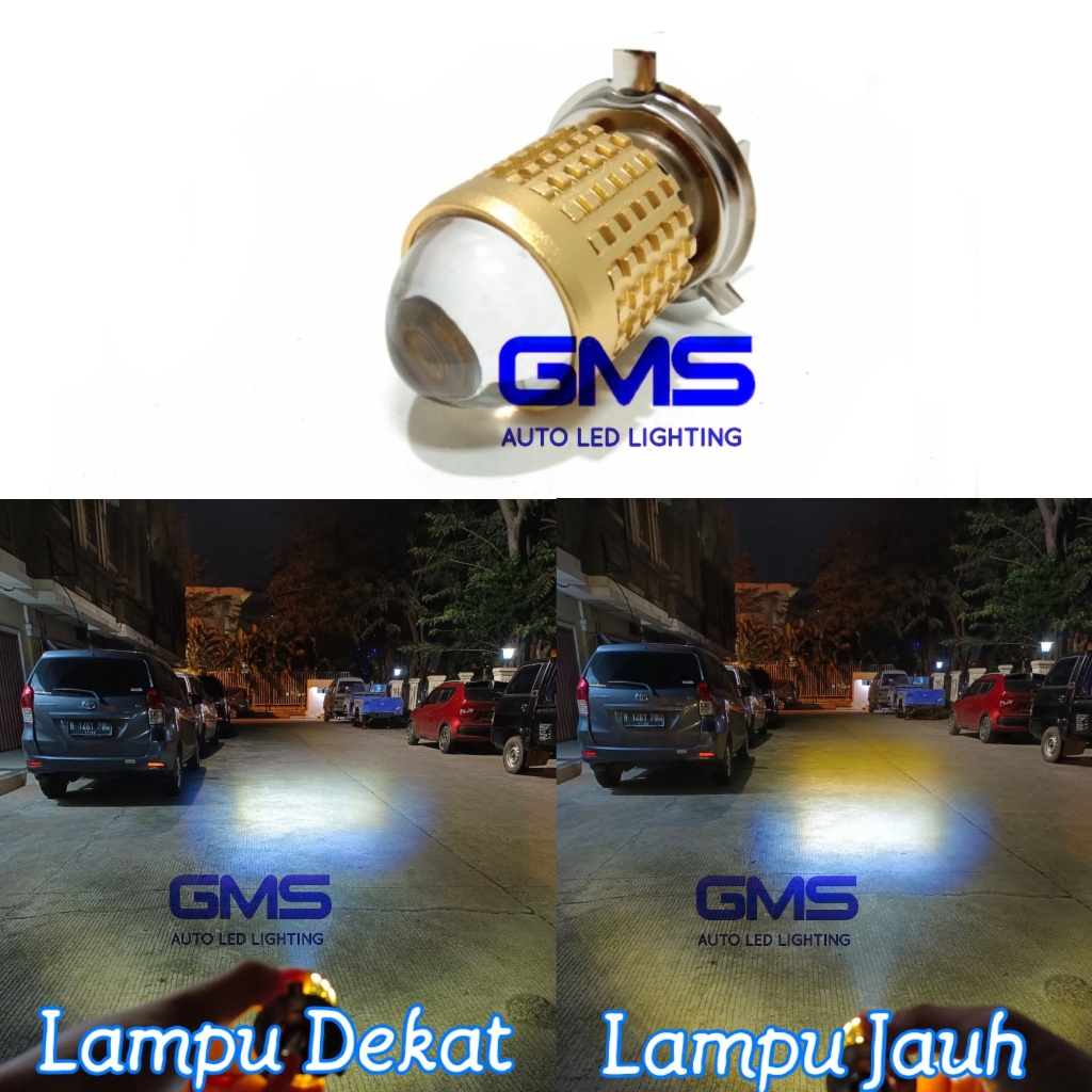 Lampu Led H4 Laser Supersonic Lampu Led Headlamp H4 Laser Hi Loo