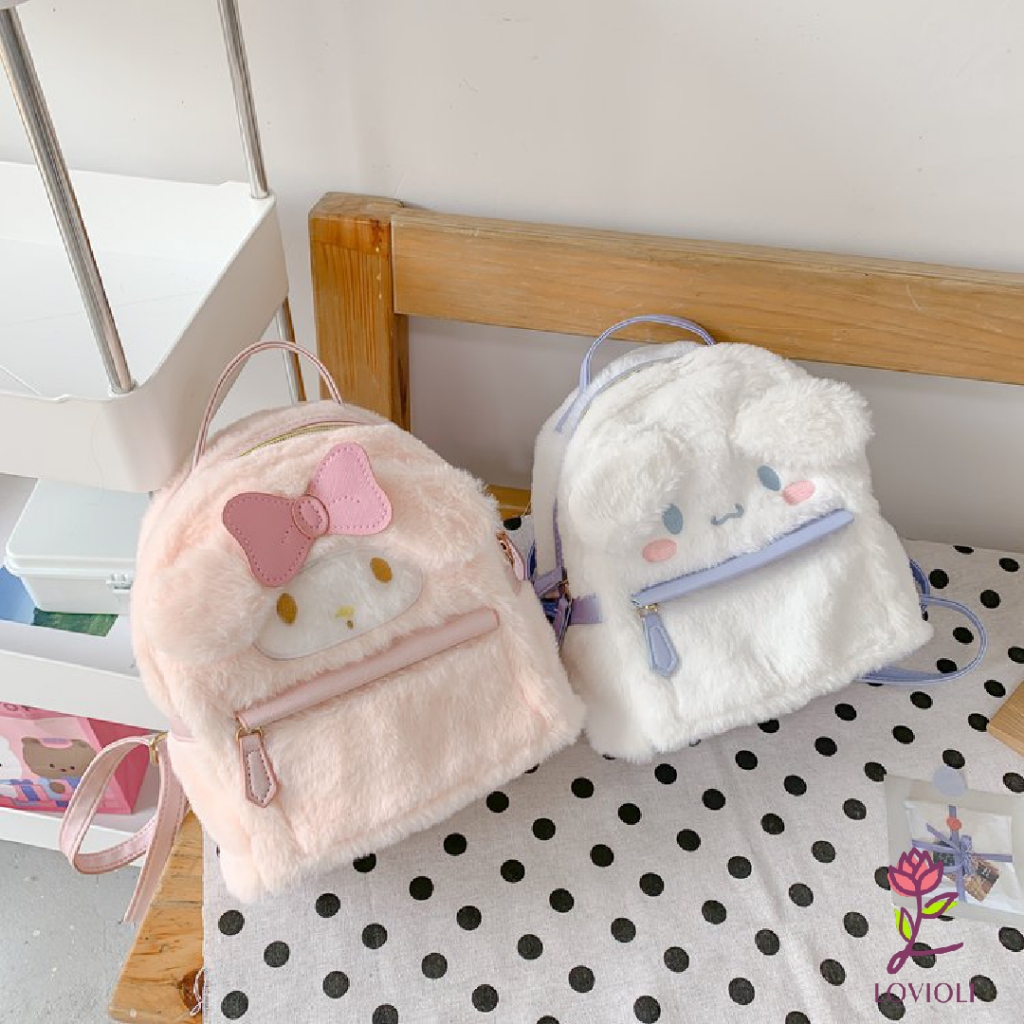 Lovioli Celine Bag Karakter Lucu Tas Ransel Bulu Premium Motif Melody Cute Fluffy Korean Stylist Tre