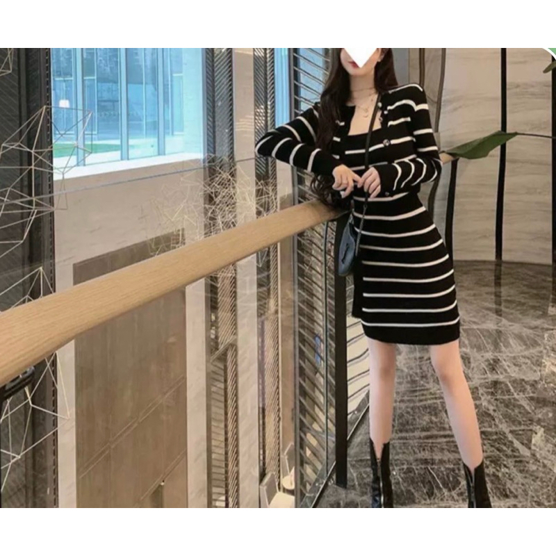 SIFA SET DRESS RAJUT POCKET / DRESS RAJUT BODYCON / DRESS RAJUT SET CARDIGAN