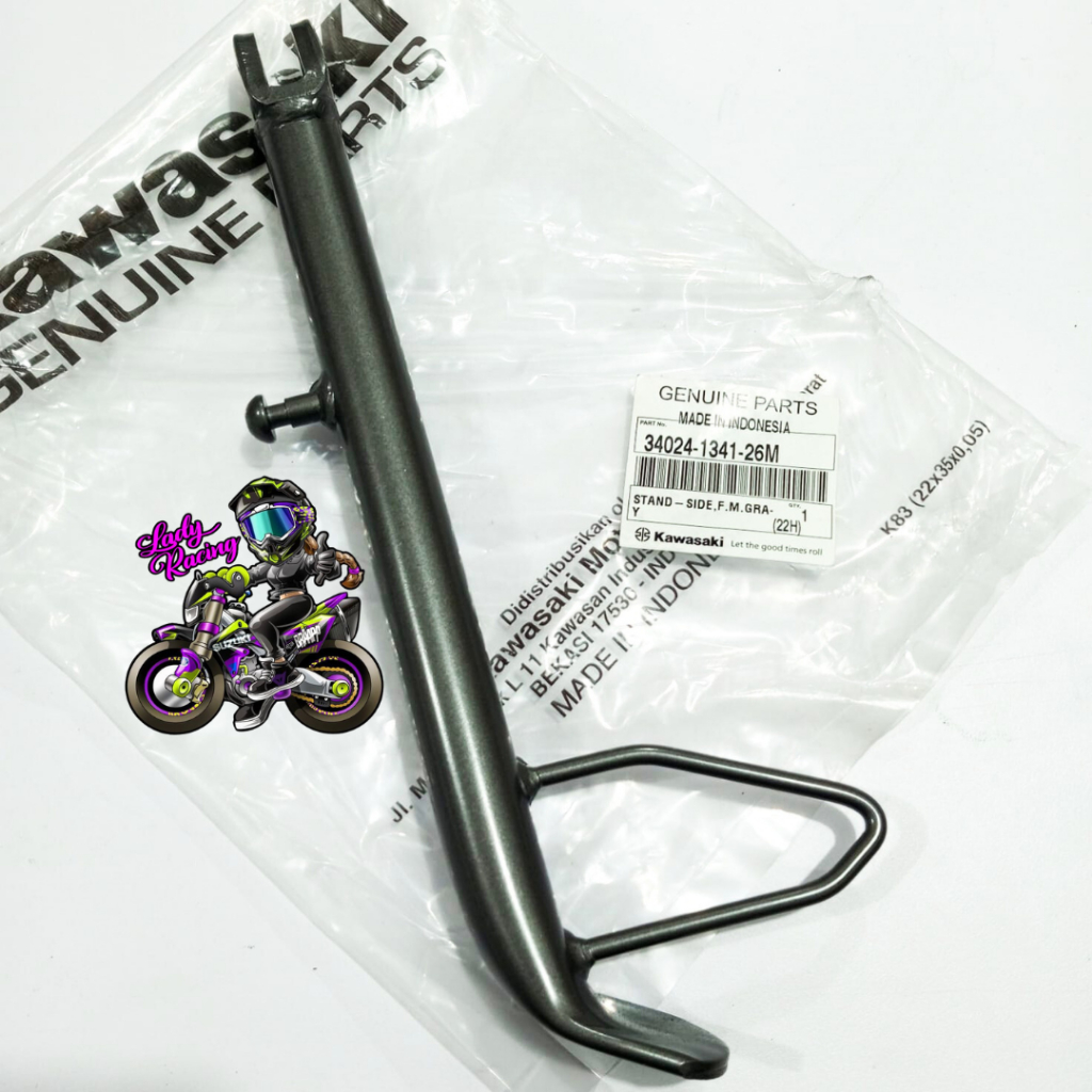 STANDAR SAMPING CAGAK SAMPING NINJA 150 RR GRAY KAWASAKI ORIGINAL