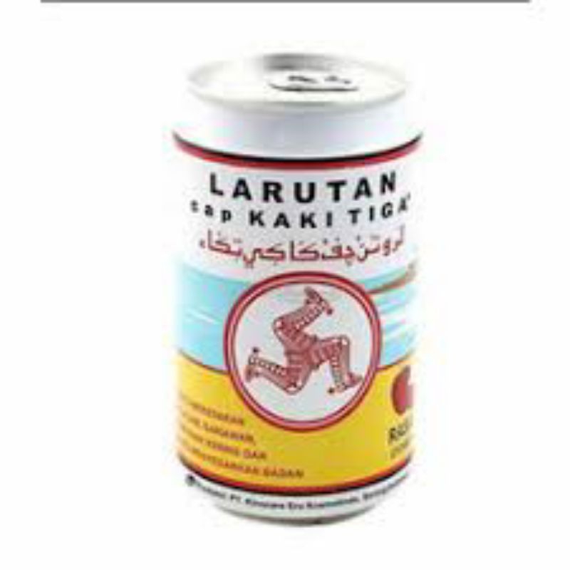 

larutan cap kaki tiga kaleng