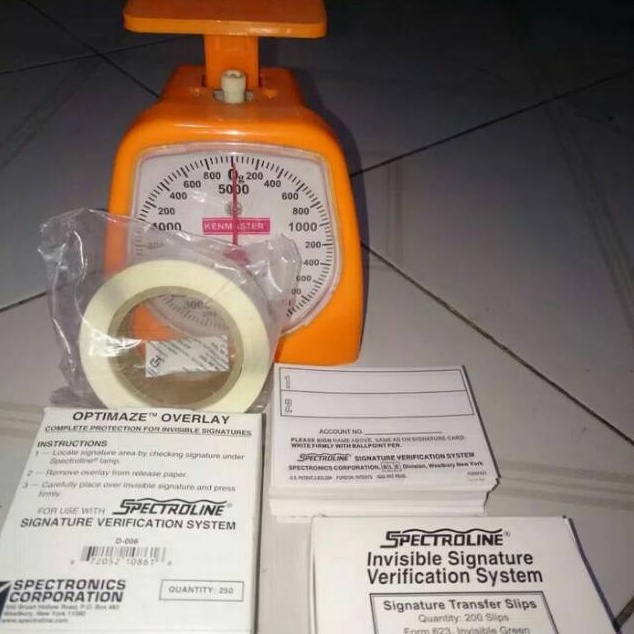 

BISA ✨COD✨ Kertas Spectroline tanda tangan + Overlay Isolasi (1set) gas !!
