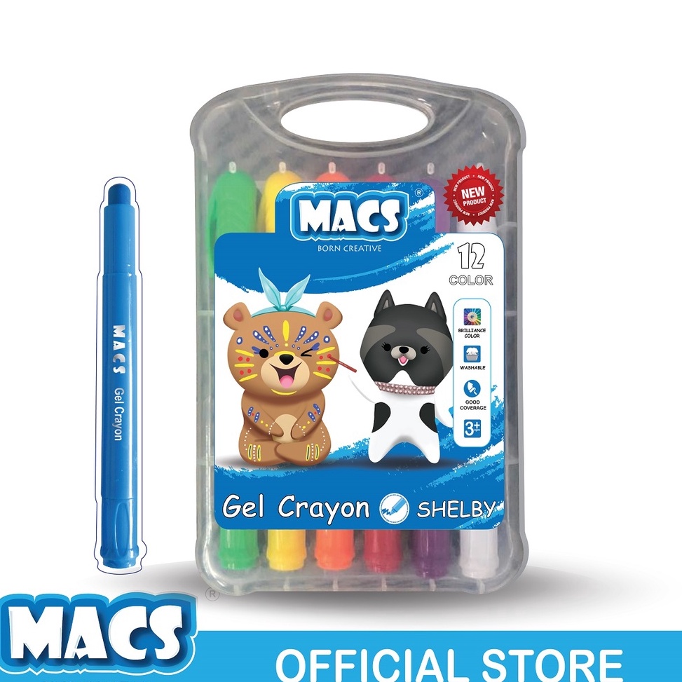 

[☝X45(] MACS Gel Crayon 12 Warna Colors MurMer