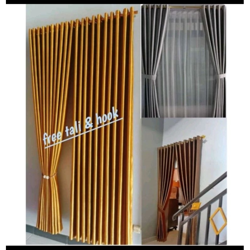 Gorden Blackout Premium Tebal (Import) Gorden Jendela Panjang Mewah Tebal Gorden Pintu Mewah Elegan 