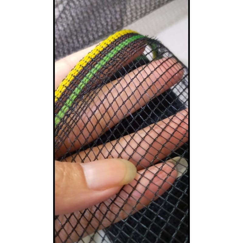 Ratoo Jaring Waring Hitam / Waring Ikan / Waring Ayam / Waring Pagar 1 Roll Panjang 100 Meter Lebar