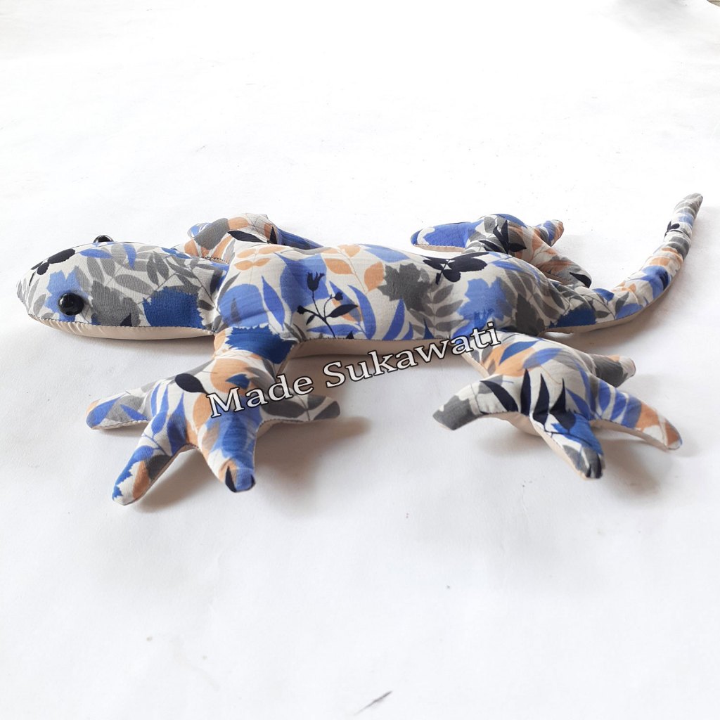 Boneka Pasir Tokek Gecko Cicak 50Cm Mainan Hiasan Dekorasi