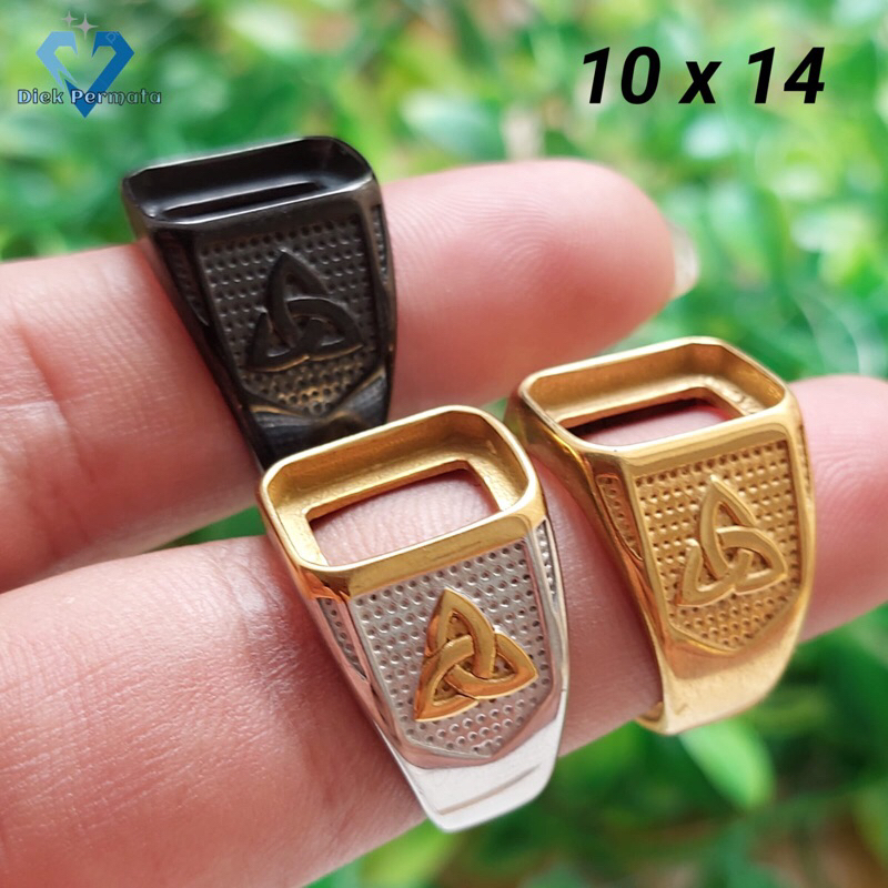 RING CINCIN TITANIUM SUPER KOTAK 10x14 TANAM