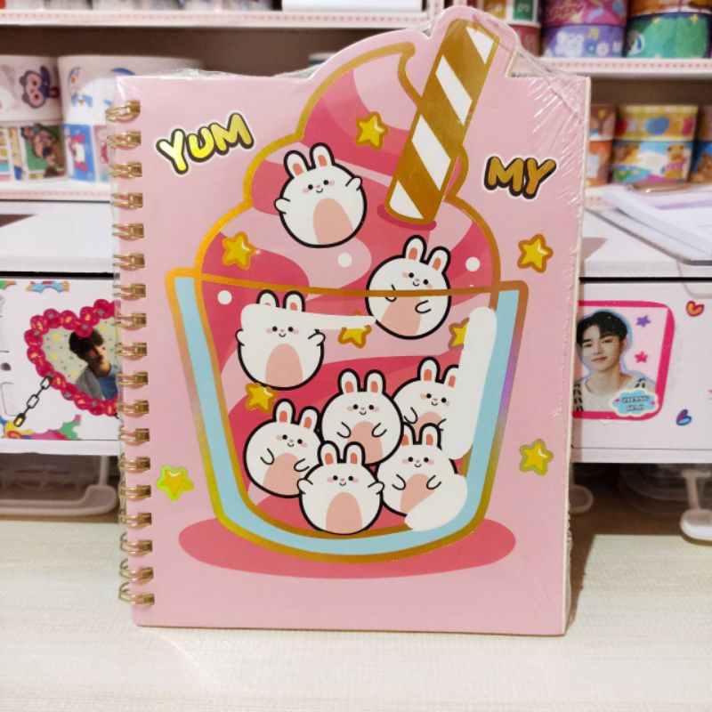 

Buku Tulis/ Notebook Aesthetic/ Catatan Sekolah Ring Mini/ Binder Tulis