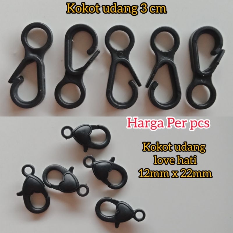 kokot udang plastik / kokot udang love / kokot udang hitam / kaitan masker / kaitan lobster / pengai