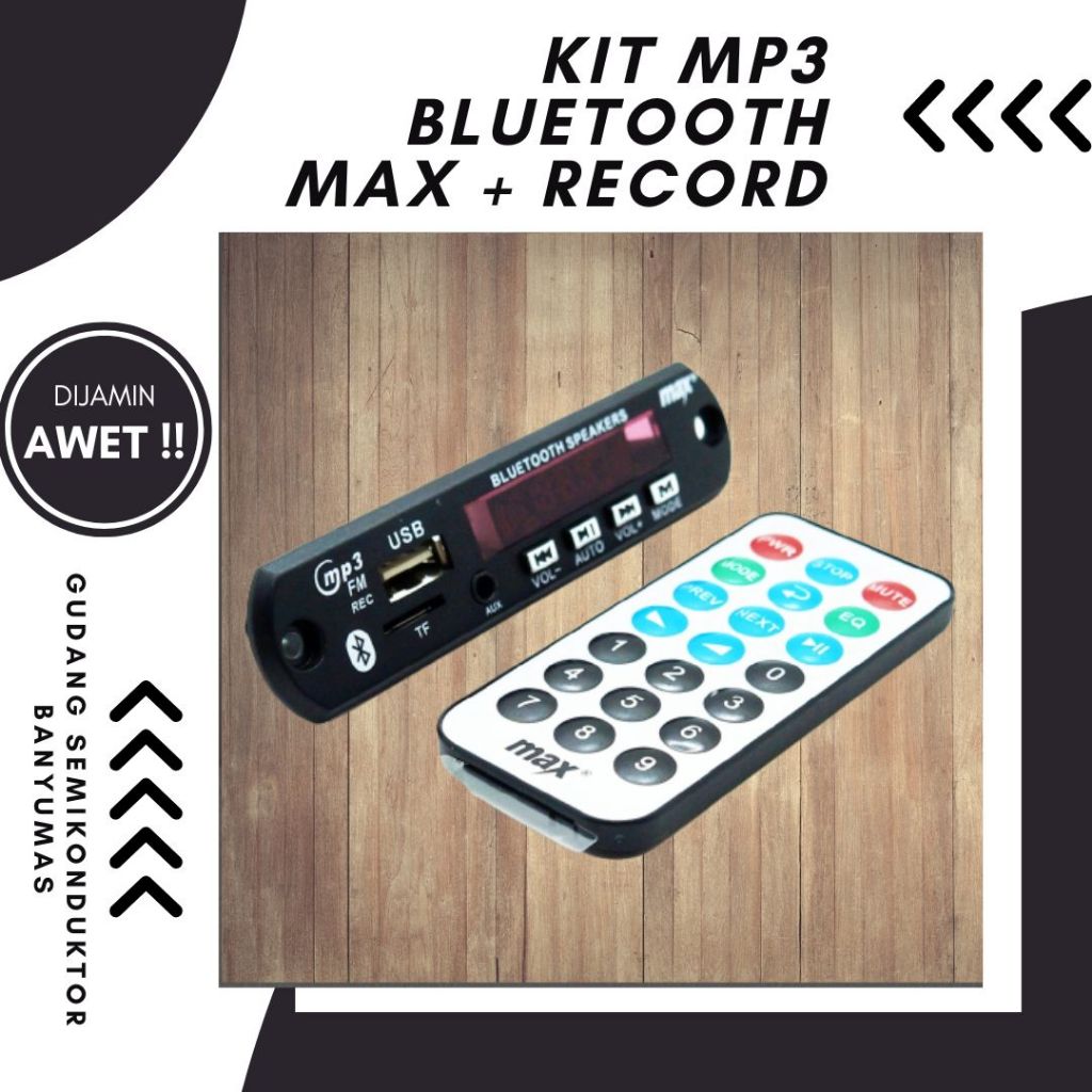 KIT MP3 BLUETOOTH MAX  + record