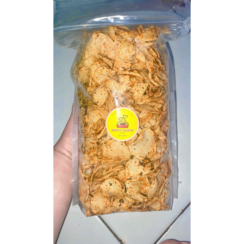 

Basreng Pedas daun Jeruk 1 KG HAPPY SNACK