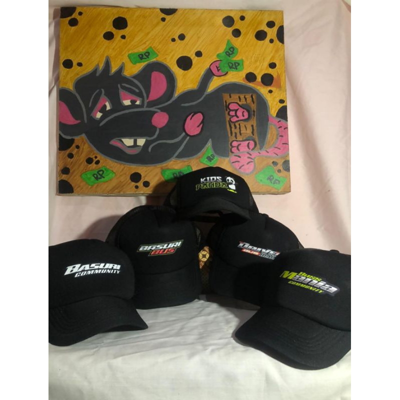 Topi-Trucker,Topi Jaring Anak Bus Basuri pria wanita termurah
