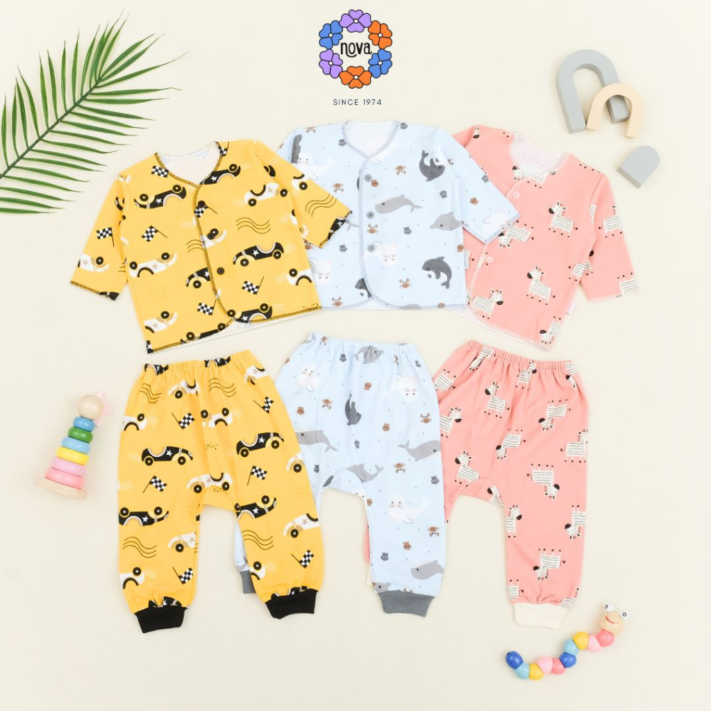 Nova Setelan Baju Panjang dan Celana Panjang SNI - Nova Baju Bayi Newborn