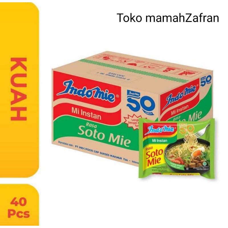 

indomie soto mie instan 70 g [40 pcs/ 1 karton]