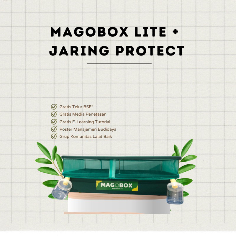 Magobox LITE Maggot In The Box Paket Lengkap Budidaya Maggot di rumah box budidaya maggot BSF
