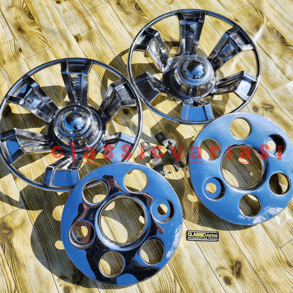 1set Whelldop truk Ring16 Dop roda Canter Dutro Giga Ragasa 4buah