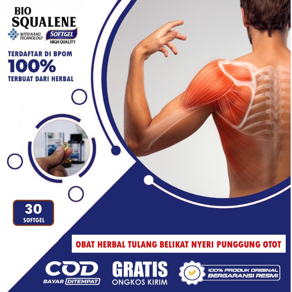 Obat Herbal Tulang Belikat , Nyeri Punggung , Obat Nyeri Otot Tulang Belikat | BIO SQUALENE