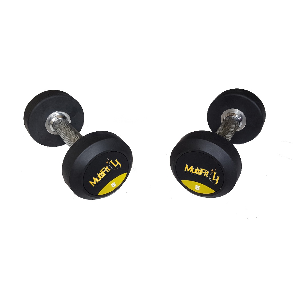 Multifit Rubberised Dumbbell 10 Kg/set