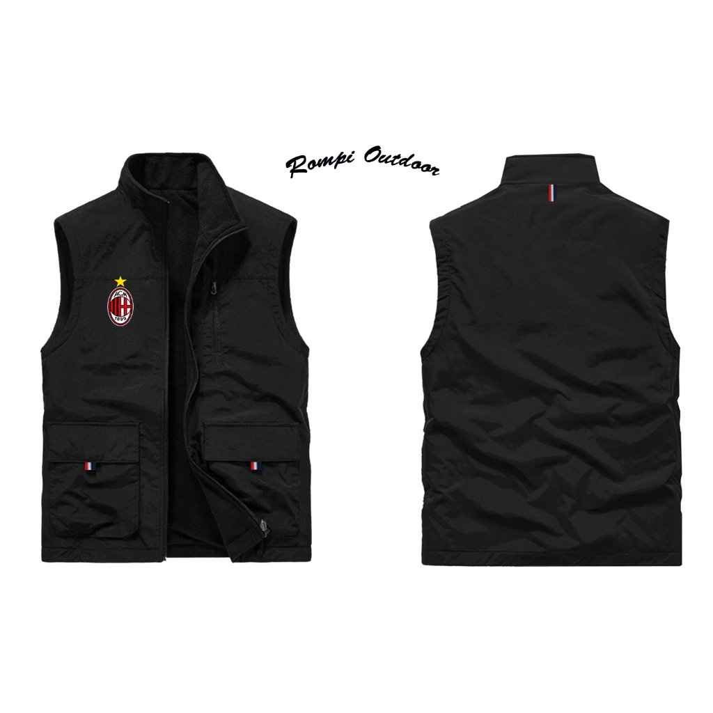 Rompi Motor/Jaket Rompi Pria Wanita/Vest Rompi Parasut Custom Logo ACM/Rompi Outdoor/Rompi Gunung/Ro