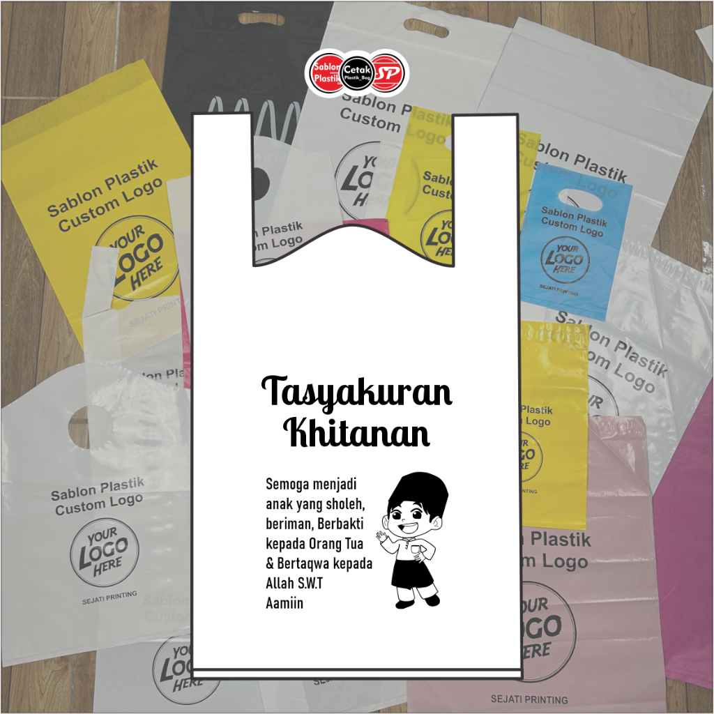 

RN (Isi 25pcs) Plastik Motif Sunatan, Plastik Hidangan, Plastik Khitanan, Plastik Sunat