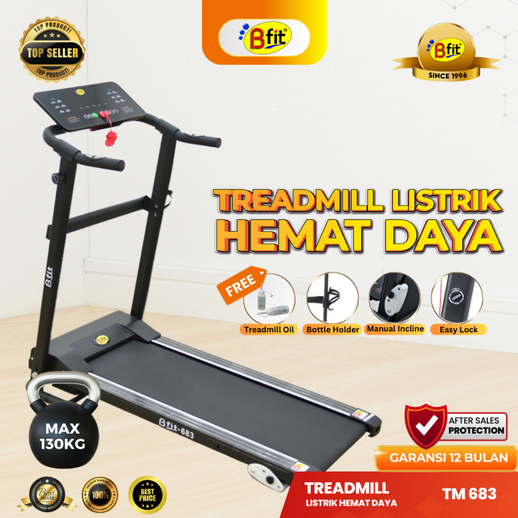 (SEMARANG) BFIT 683 Motorized Treadmill Listrik Multifungsi
