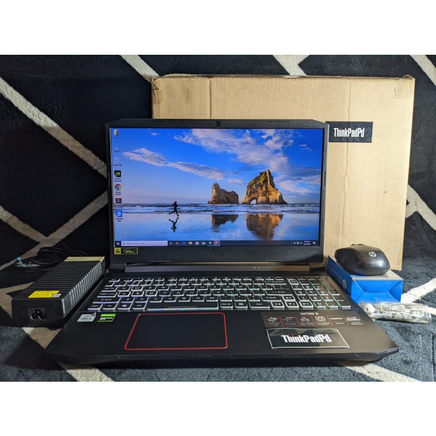 Laptop Gaming Acer Nitro AN515 Core i7 10750H SSD NVIDIA GTX 1650
