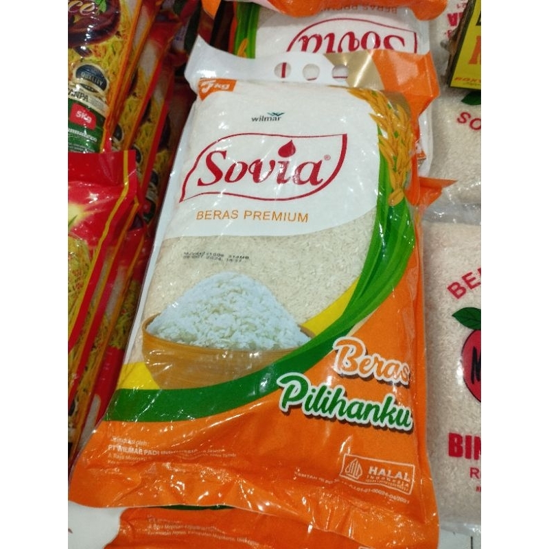 

(2PACK) BERAS PREMIUM 5KG Merk "SOVIA