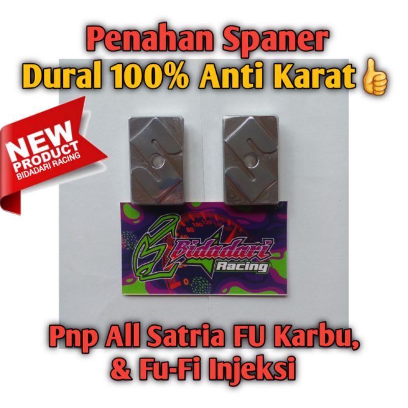 Tutup Arm Satria FU Custom Dural CNC , Penahan Spaner Satria FU, Stelan Rantai Satria FU, Tutup Swin