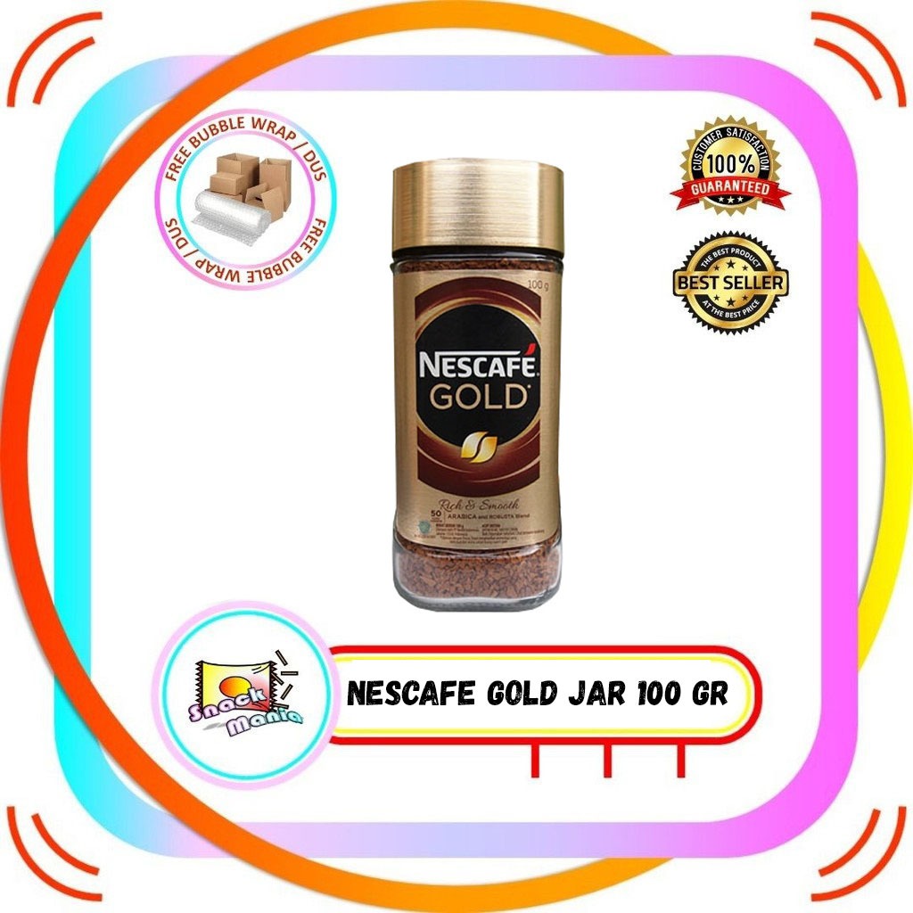 

Nescafe GOLD Kopi Arabica Robusta Blend Coffee ~ 100 gr Jar
