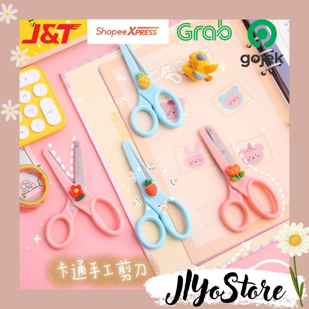 

Gunting Pemotong Kertas Perlengkapan Peralatan Sekolah ATK Kantor Aesthetic Lucu Kecil Mini Warna