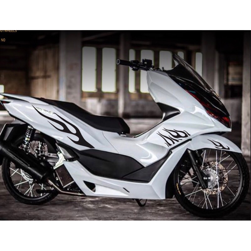 STRIPING VARIASI PCX API HOT WHELLS striping pcx 160 api striping pcx 160 variasi stiker pcx 160