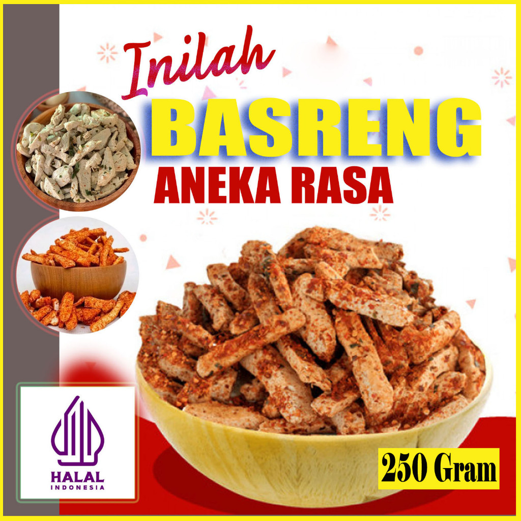 

PROMO BASRENG | BAKSO GORENG | ANEKA RASA | KRIPIK BAKSO | BAKSO KRIUK | 250 GRAM | 1/4 KG