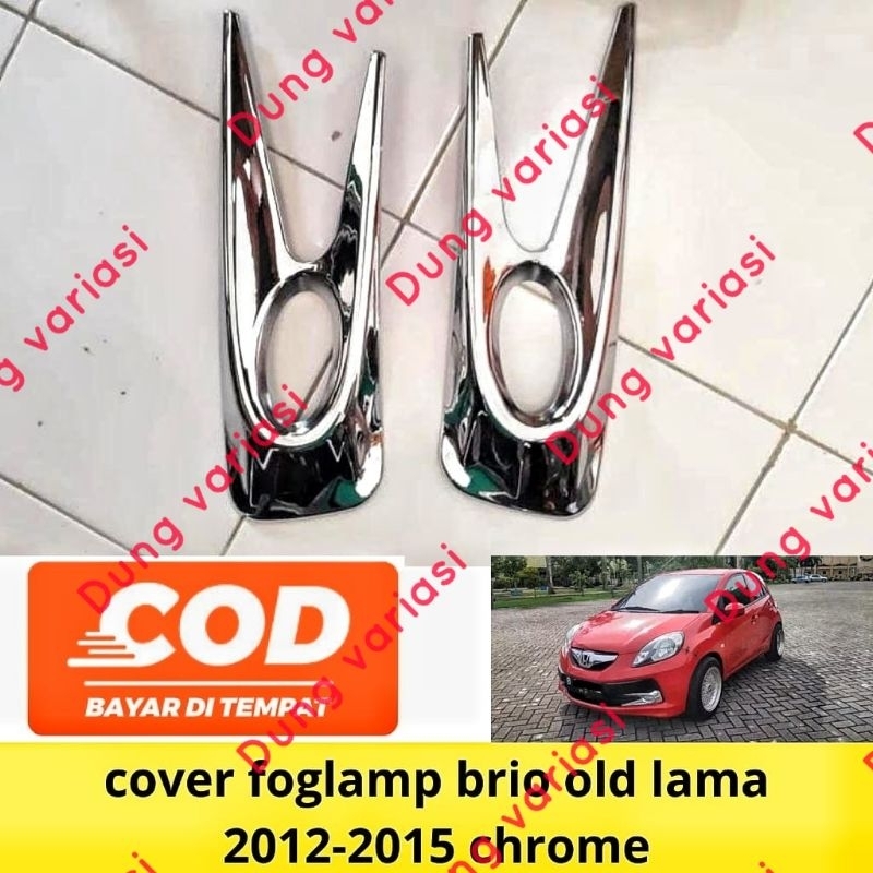 cover ring foglamp Brio lama old chrome 2012,2015