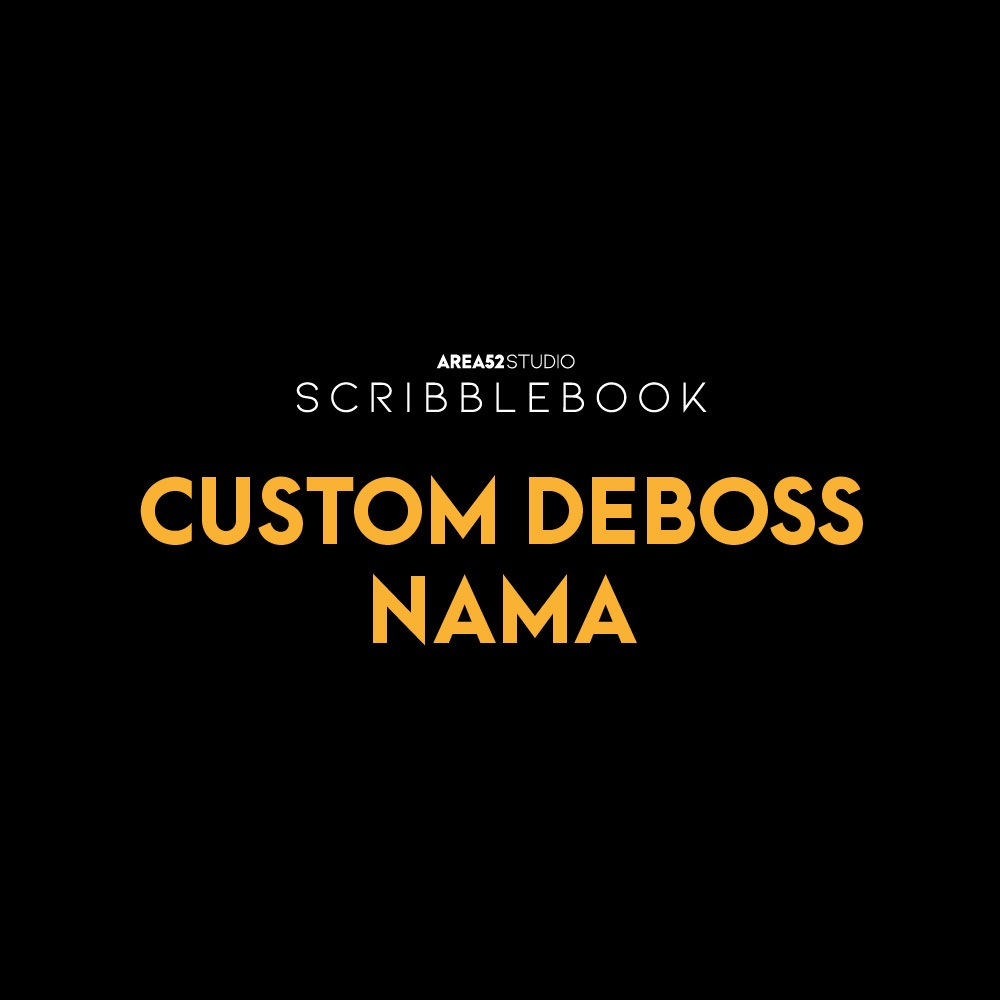

Add-On Custom Deboss Nama (belum termasuk buku)