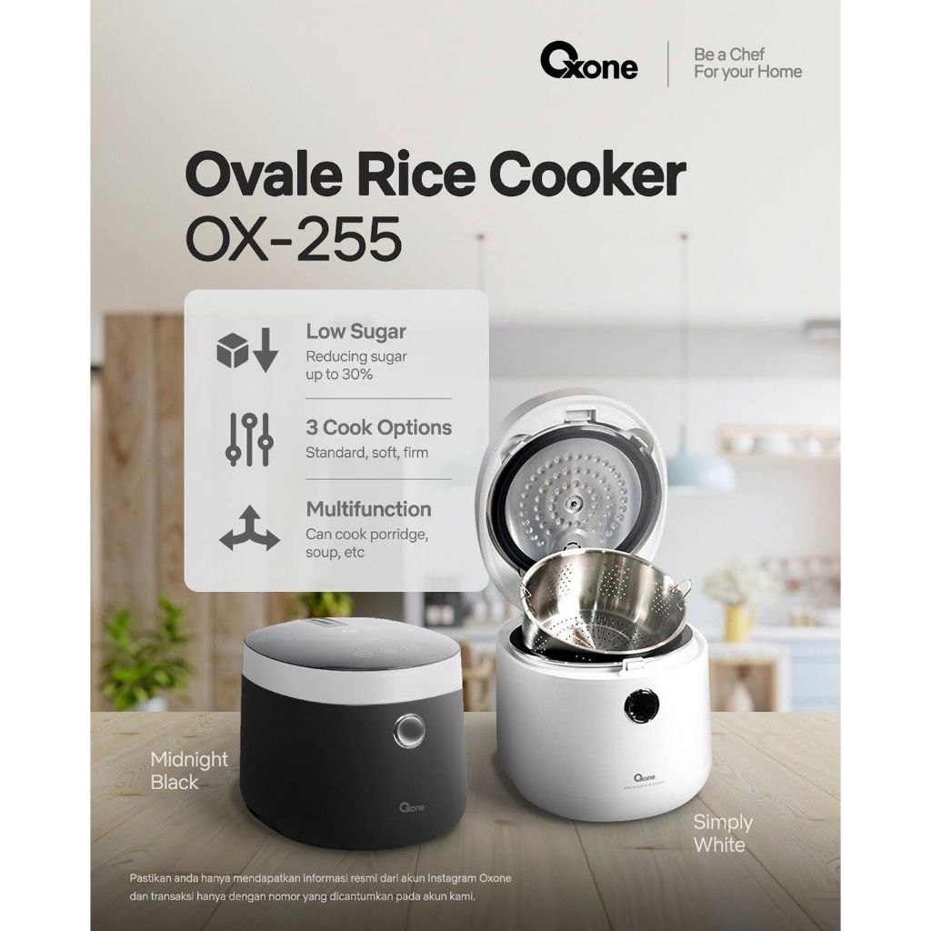OXONE OX255 Rice Cooker 1.8L Penanak Nasi Multifungsi 7in1