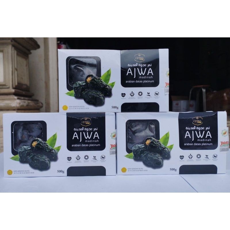 

KURMA AJWA MADINAH ORIGINAL 500GR KURMA NABI KURMA HITAM TERLARIS