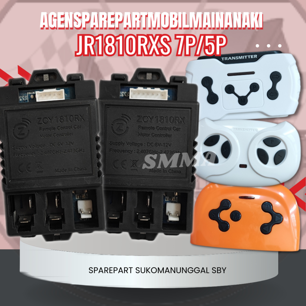 SMMA || REMOT RECEIVER JR1810RX / ZCY1810RX 6V-12V MOBIL MAINAN AKI ANAK REMOT CONTROL PMB CMB PLIKO