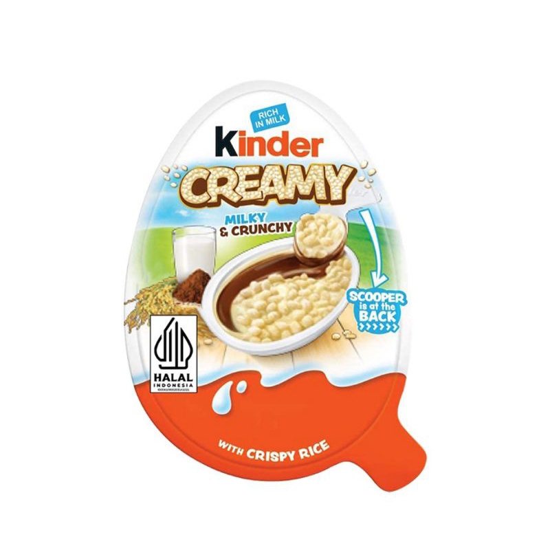 

Kinder Creamy Milky & Crunchy with Crispy rice 19 g