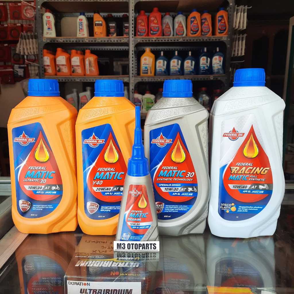 Paket Oli Mesin Federal Matic + Gardan | Oli Motor Matic