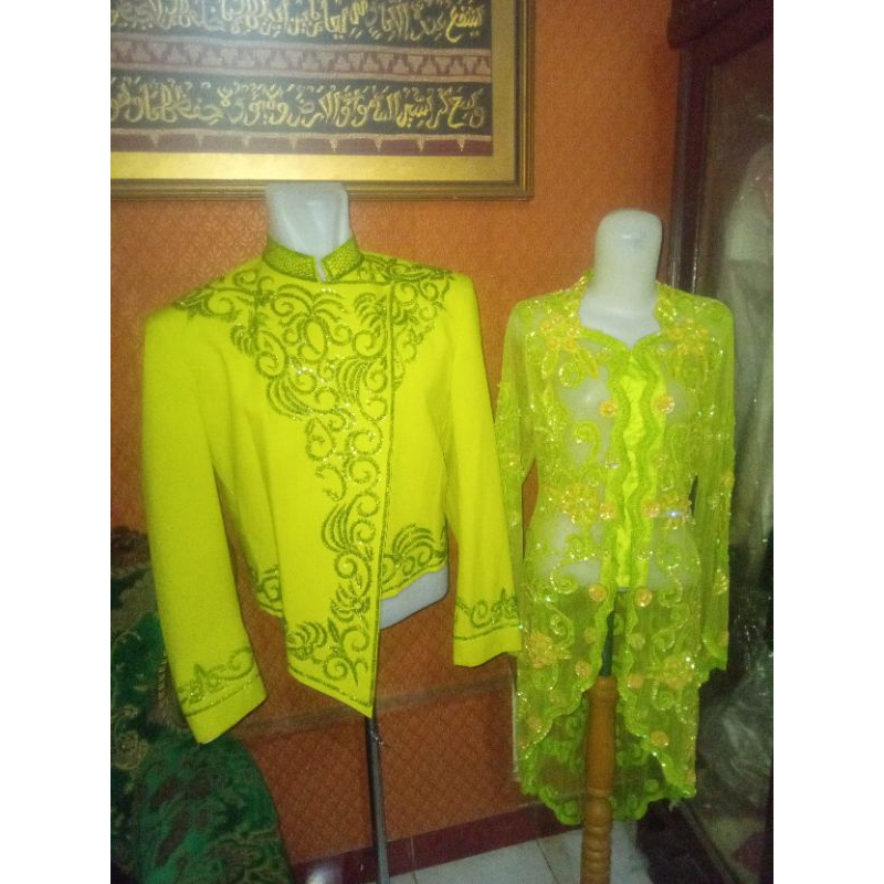 sepasang baju pengantin jawa preloved
