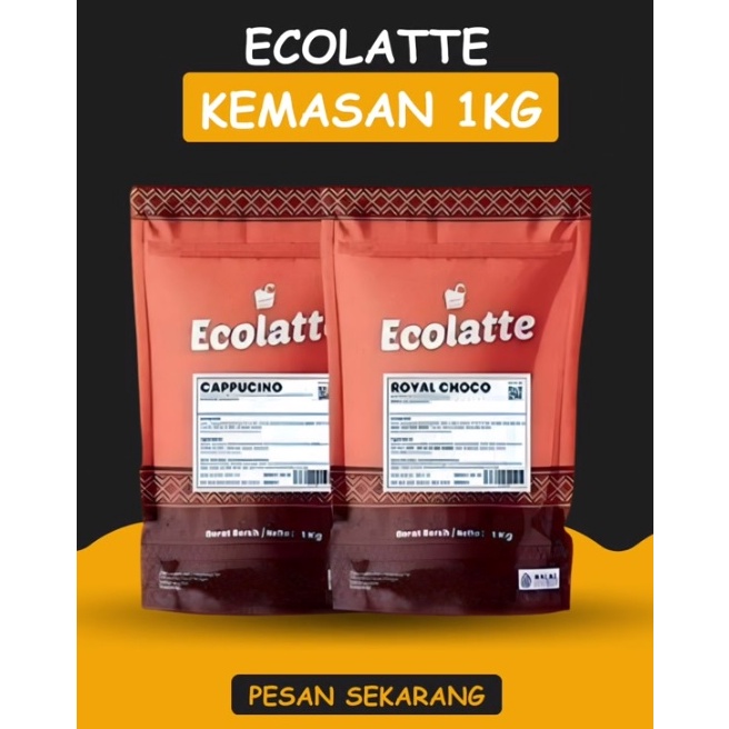 

ECOLATTE-Cholatte Powder Varian Coklat BUNDLLING 1KG 69