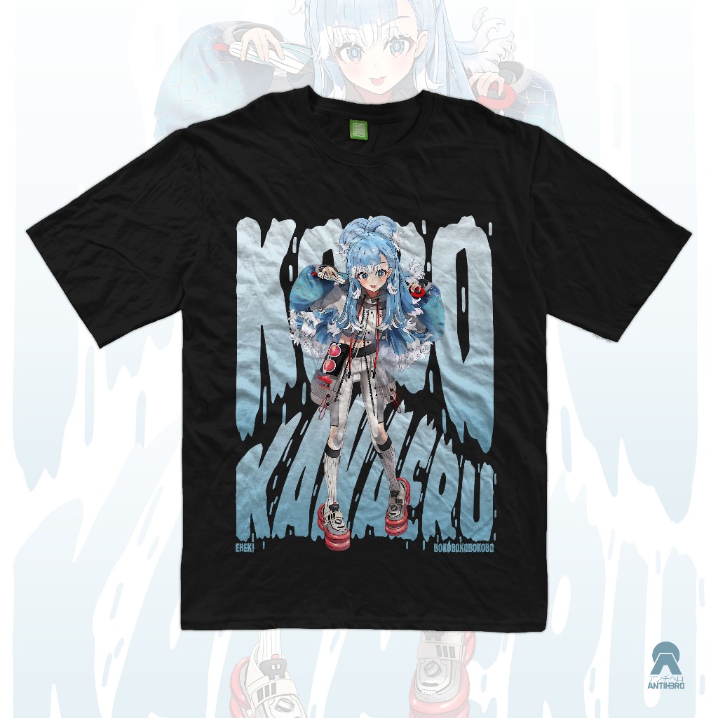 T-Shirt Kobo Kanaeru Kobra Kobokerz Hololive Holo ID Baju Kaos Vtuber Streamer Antihero Cloth