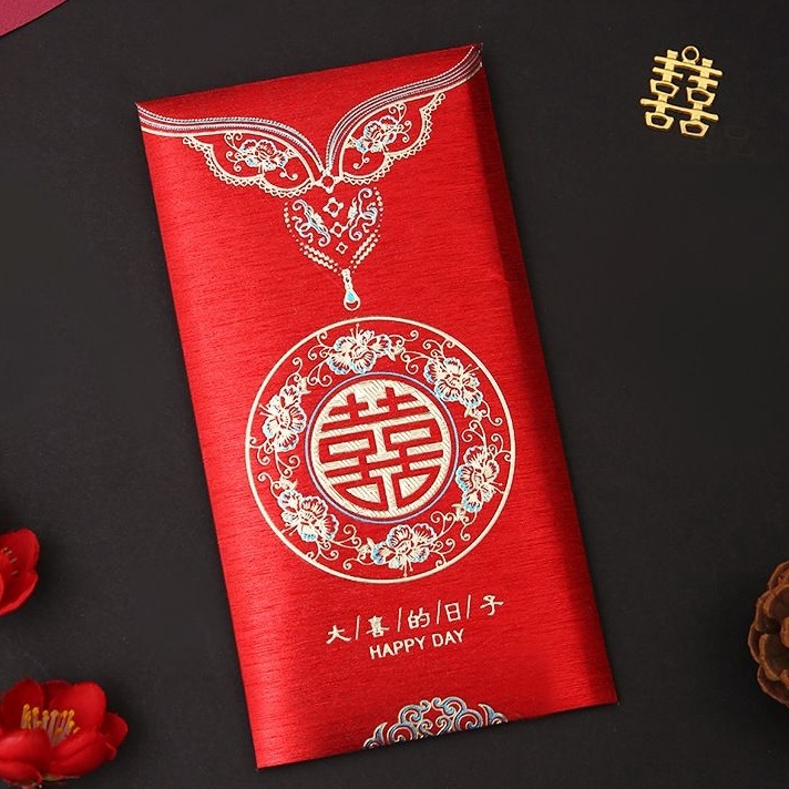 

Big Sale Angpao Shuang Xi Panjang Maroon, Angpao Wedding Terkini