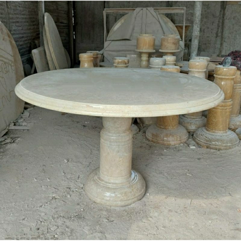 Meja Batu Marmer Glosy