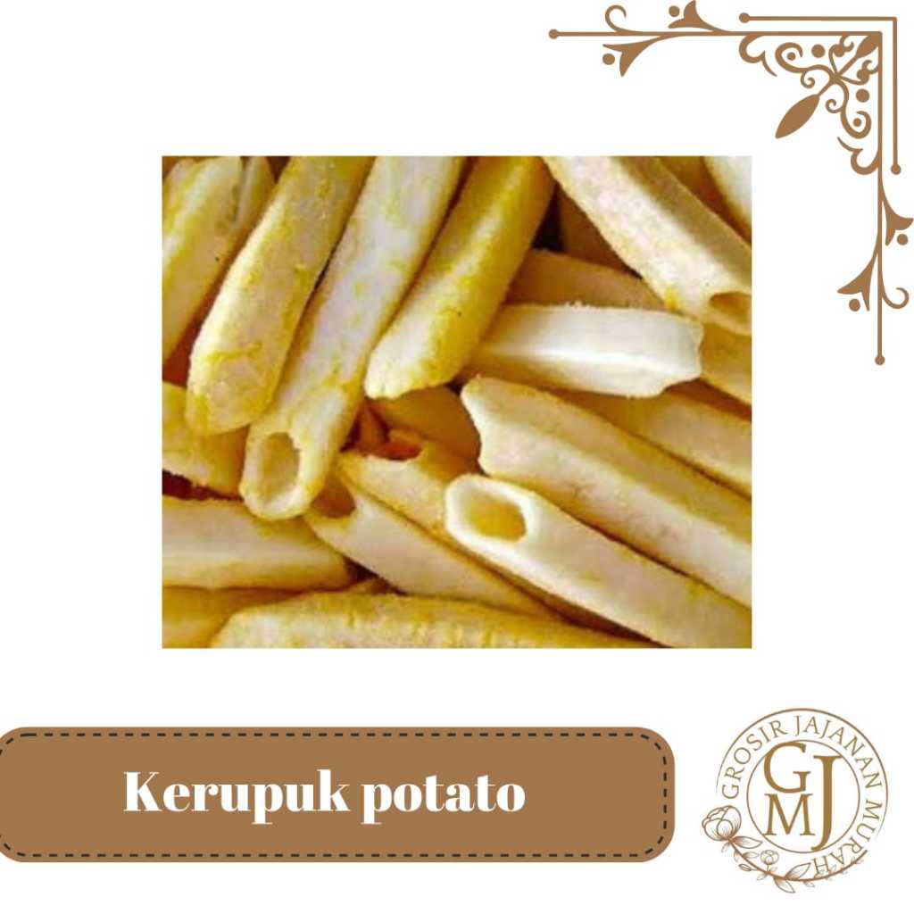 

MURAH BANGET Kerupuk Stik Kentang Potato Gurih Renyah Rasa Original