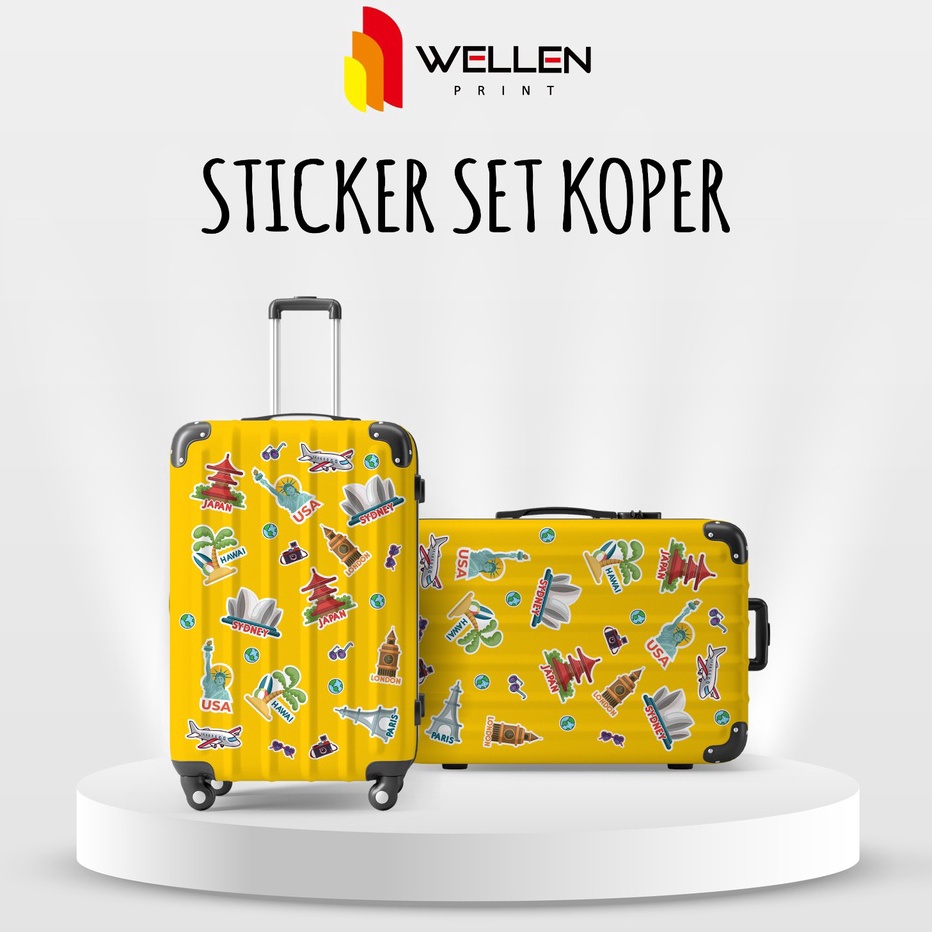 

Ready Stock WELLEN PRINT - Sticker Set Koper / Print Sticker Koper Travel / Cetak Stiker Dekorasi Aesthetic ➾❈❁