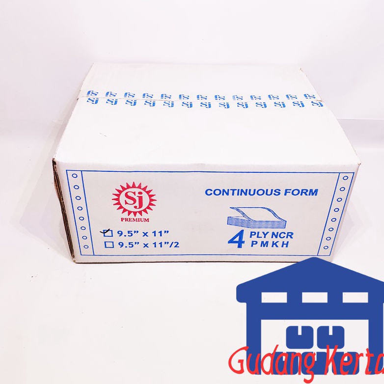 

Ready SJ Premium Continuous Form 9.5" x 11" 4 Ply NCR Terbaru