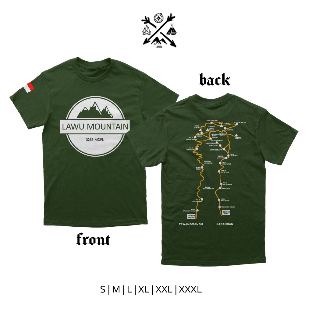kaos gunung lawu kaos pendaki gunung lawu